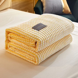 毛毯冬季加厚铺床法兰绒珊瑚绒毯单人双人牛奶绒沙发盖毯空调毯