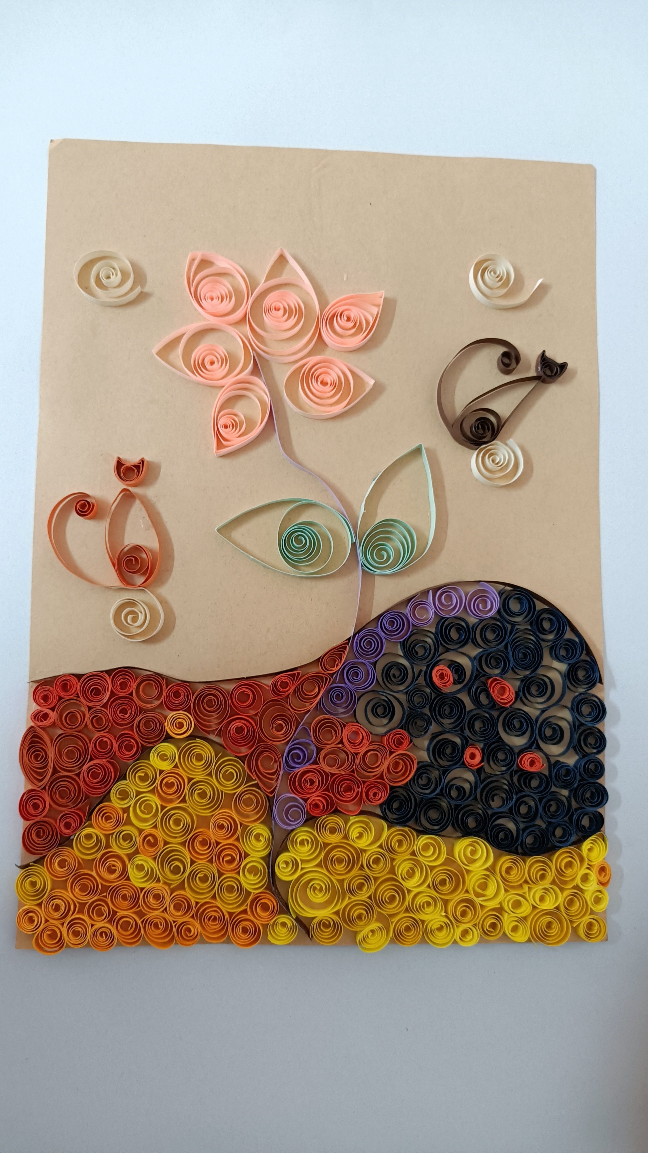 童龄创意家原创手工衍纸艺术可来图制纸艺制作文化展示猫咪的世界