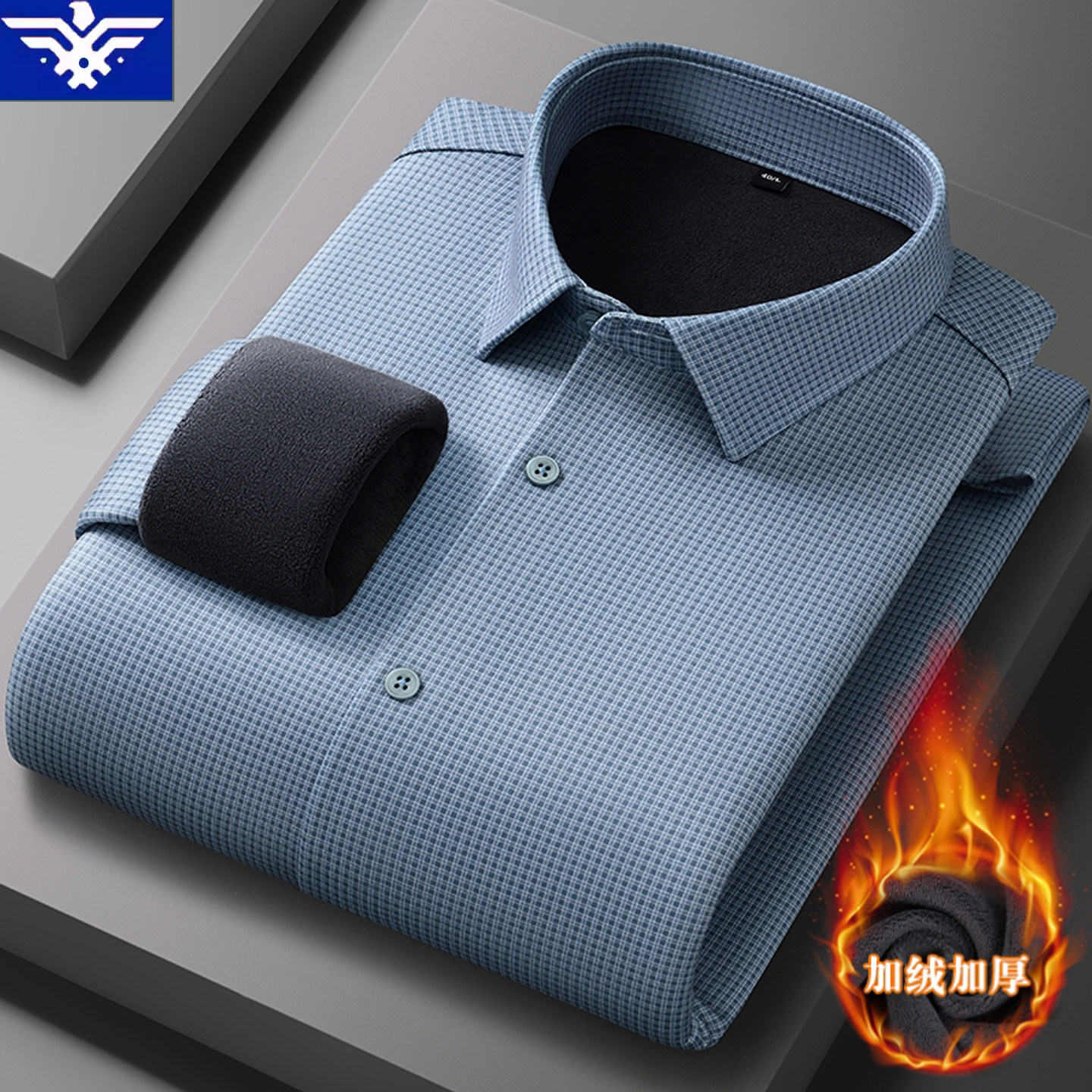 乔奇迈高档格子衬衫男士莫代尔