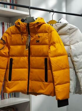 JP撤柜!鹅绒石墨烯热反科技连帽户外羽绒服滑雪服情侣高蓬外套