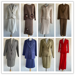 套装 春秋复古着vintage孤品中古日本制羊毛西装 外套经典