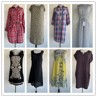 vintage复古着孤品巴洛克森系小清新棉质雪纺连衣裙