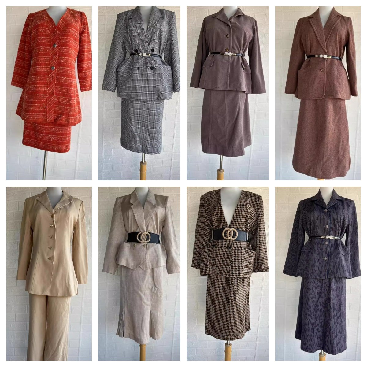 vintage女复古着森直筒修身时尚休闲办公小西装外套装,女装/女士精品,时尚套装,淘宝优惠券,粉丝福利购,淘宝优惠卷