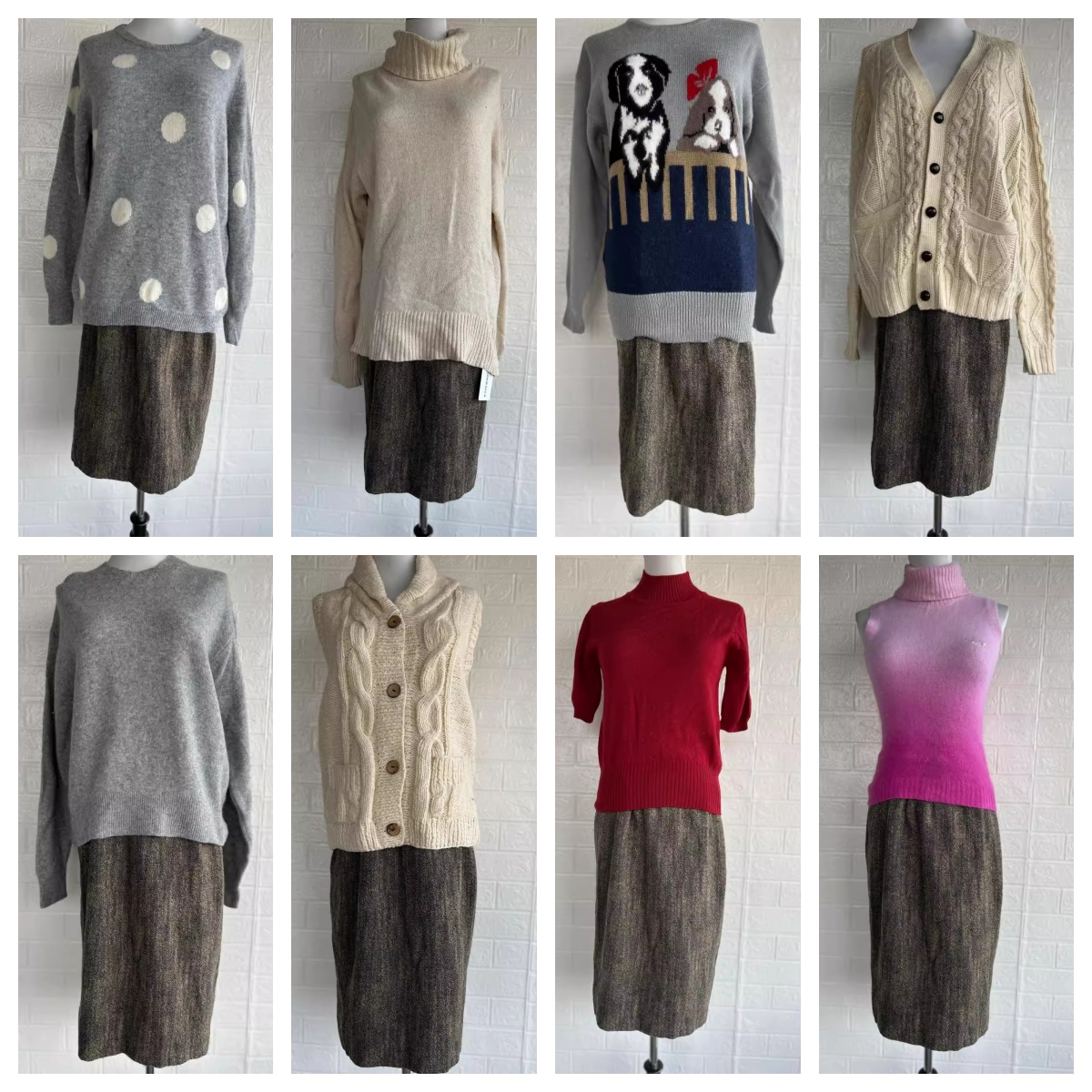 Vintage复古着孤品森系北欧费尔岛民族麻花套头毛衣