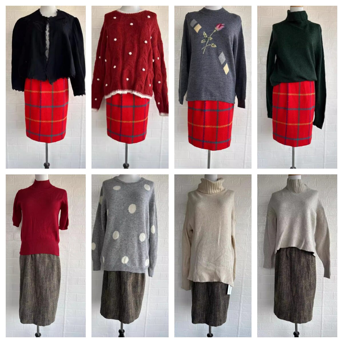 清货秋冬Vintage复古着孤品森系北欧费尔岛民族麻花套头毛衣