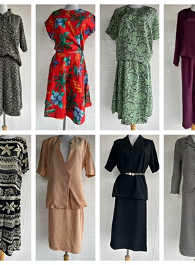 清仓intage女复古着森直筒修身时尚休闲办公小西装外套装