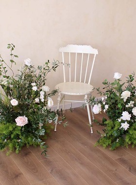 仿真花影楼摄影背景摆件 婚庆婚礼路引花绢花地花 店铺橱窗装饰花