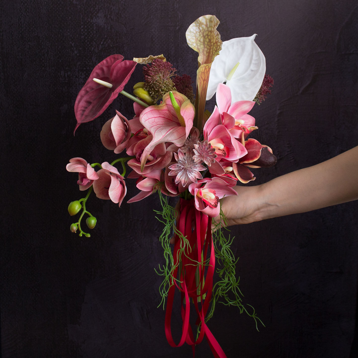 仿真花欧式领证手捧花新娘结婚花束摄影婚纱摄影假花拿花影楼拍照