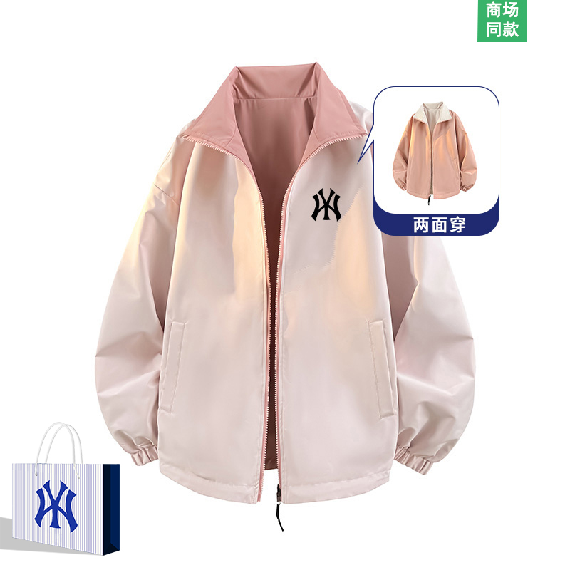 潮牌情侣双面穿夹克外套