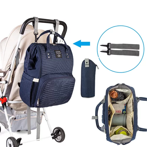 LEQUEEN妈咪包大容量母婴包防水双肩包背包多功能外出包外贸