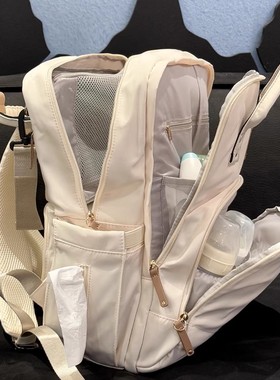 ALAMOM妈咪包2025新款超大容量双肩背包孕妈待产轻便妈妈包母婴包