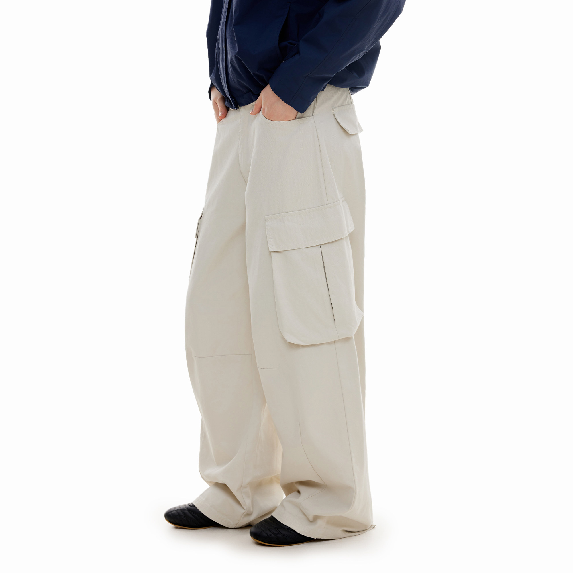 KXLFCHN空穴来风 秋大口袋工装长裤男宽松休闲百搭设计感阔腿裤女,男装,休闲裤,淘宝优惠券,粉丝福利购,淘宝优惠卷