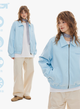 KXLFCHN空穴来风 美式复古哈灵顿夹克男翻领潮牌高级感上衣外套女