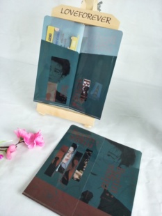 演唱会德云社爆款透明光面磨砂pvc 铜版纸满天星门票夹定制订做