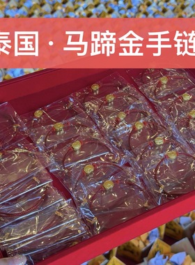 泰国特色  2026年新年马蹄金手绳 手链  区当占化一期真品
