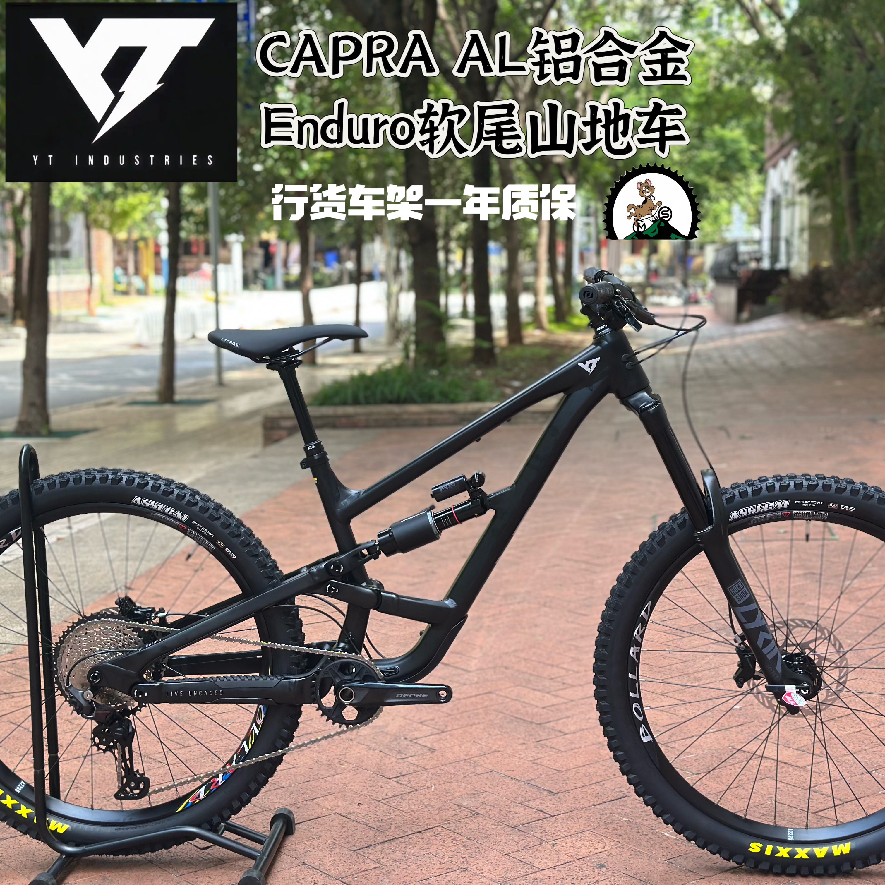 德国2025款 YT CAPRA AL铝合金软尾Enduro山地车整车 大行程170mm图片