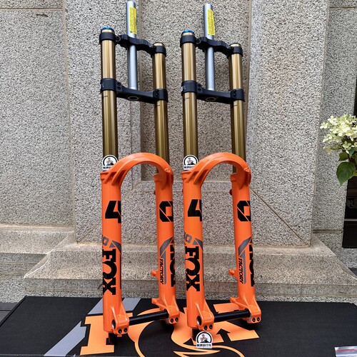 26款 Fox 40前叉 X2阻尼速降山地车DH双肩气叉200mm行程 盒装行货