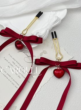 CAROLLL圣诞月！蝴蝶结飘带爱心胸夹