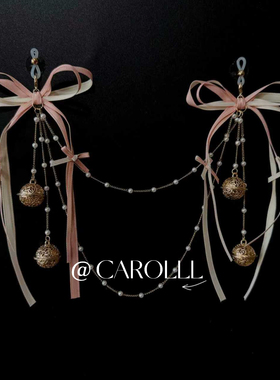 CAROLLL精致小丝带蝴蝶结身体链全身链性感项圈可爱甜妹风