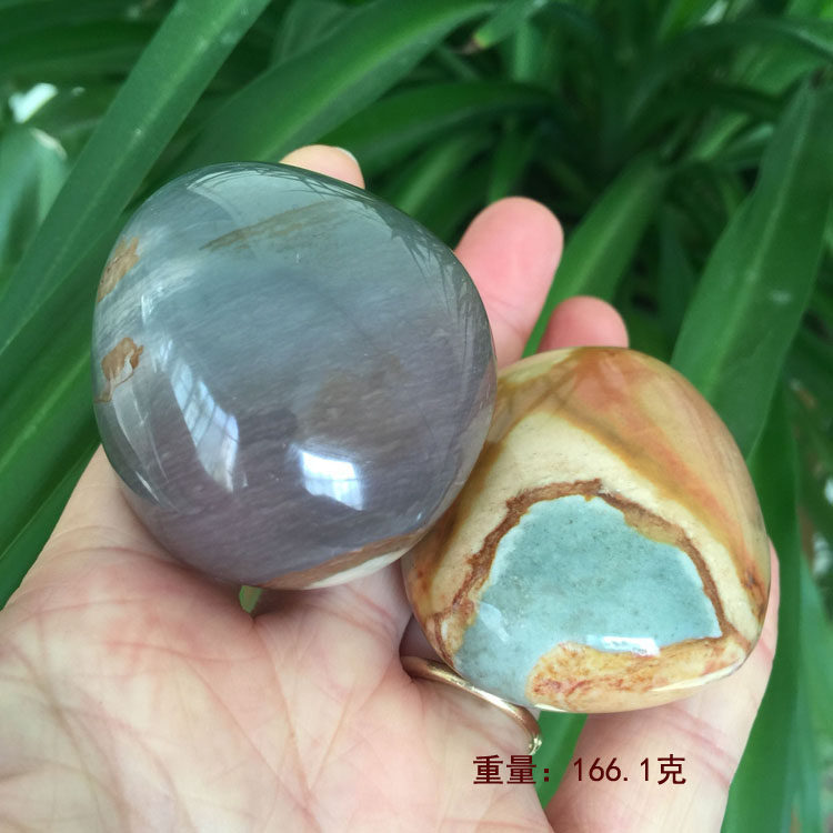 天然海洋石碧玉原石手把玩件鱼缸观赏石铺面石毛料水晶秒杀特价