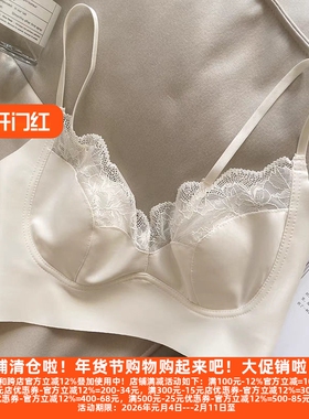 D丽新折扣女装 2828兔耳朵水晶杯蕾丝美背大胸显小无痕抹胸美背