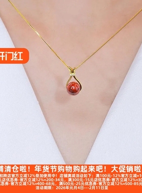 锁骨链中式简约百搭颈链红珠项链