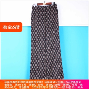丽新折扣女装 M魅 系列 24夏装独特大码高雅后松紧阔腿舒适休闲裤
