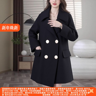 丽新折扣女装 高级感通勤有范宽松西服领双面呢大衣 C诚系列25冬装
