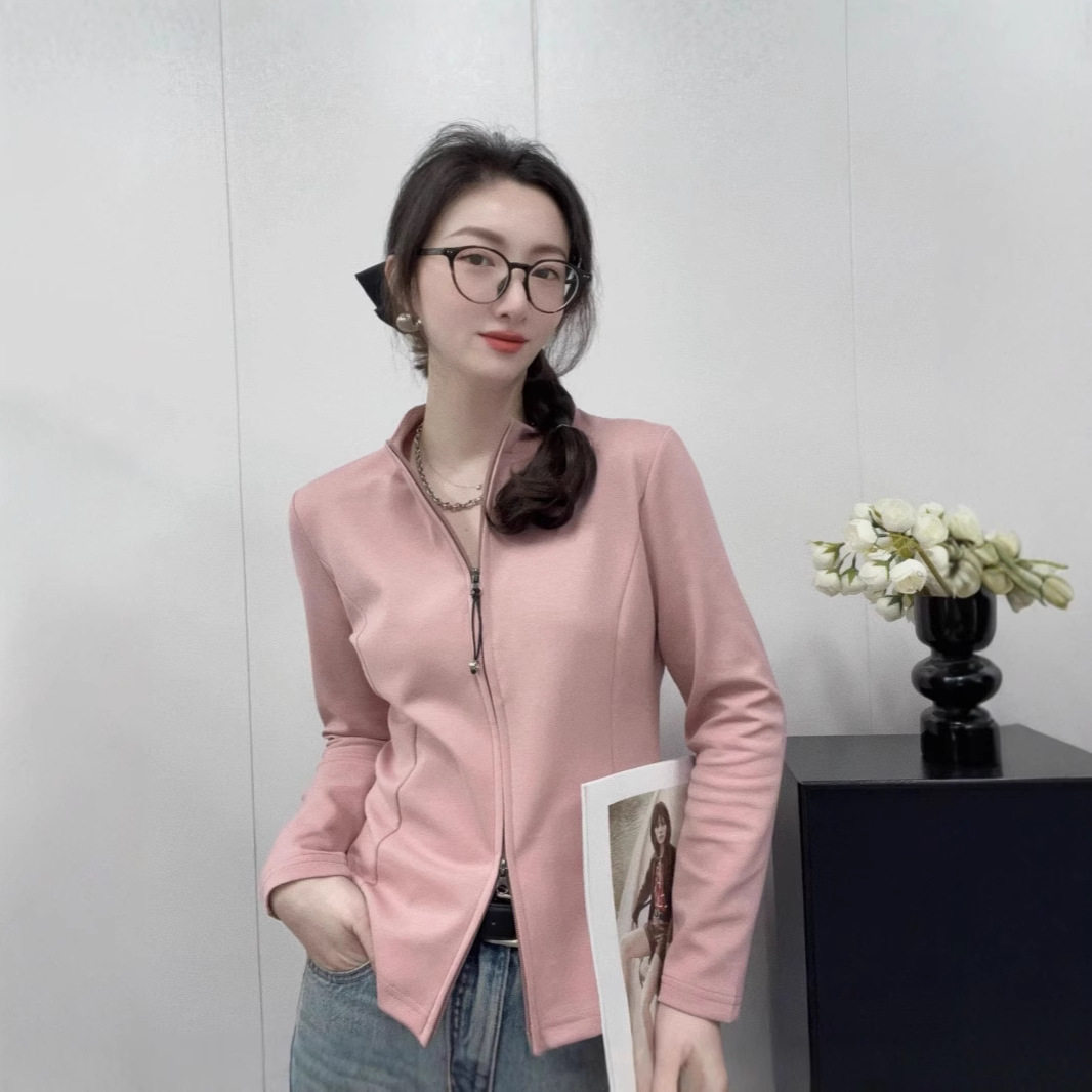 曼巴棉长袖女装上衣薄外套5173