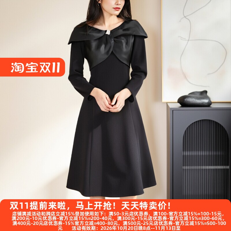 气质老品牌大码高端连衣裙