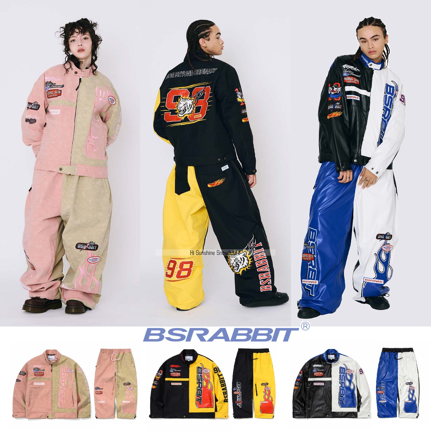 BSRABBIT韩国潮牌时尚前卫滑雪服