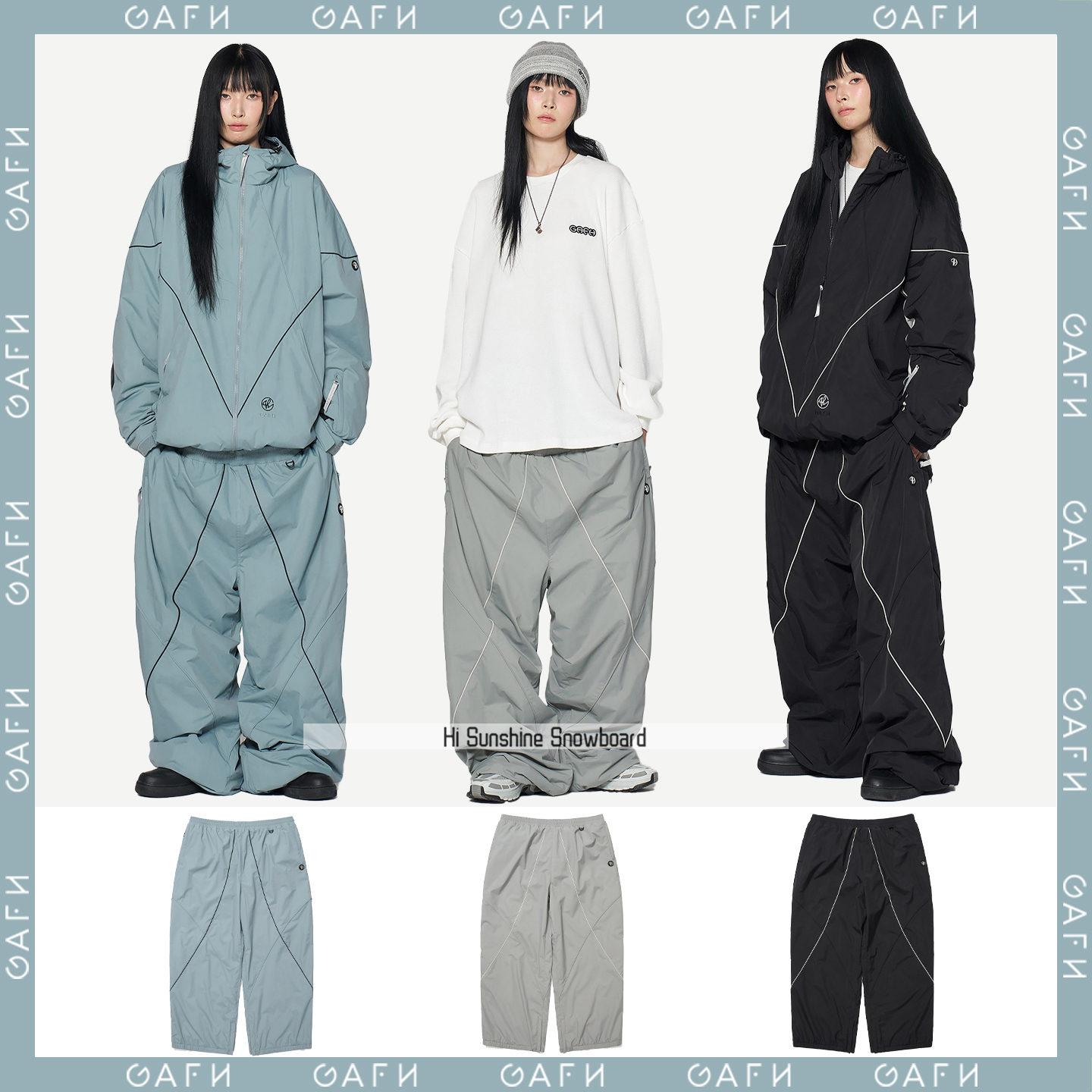 GAFH韩国潮牌滑雪裤小众不撞衫