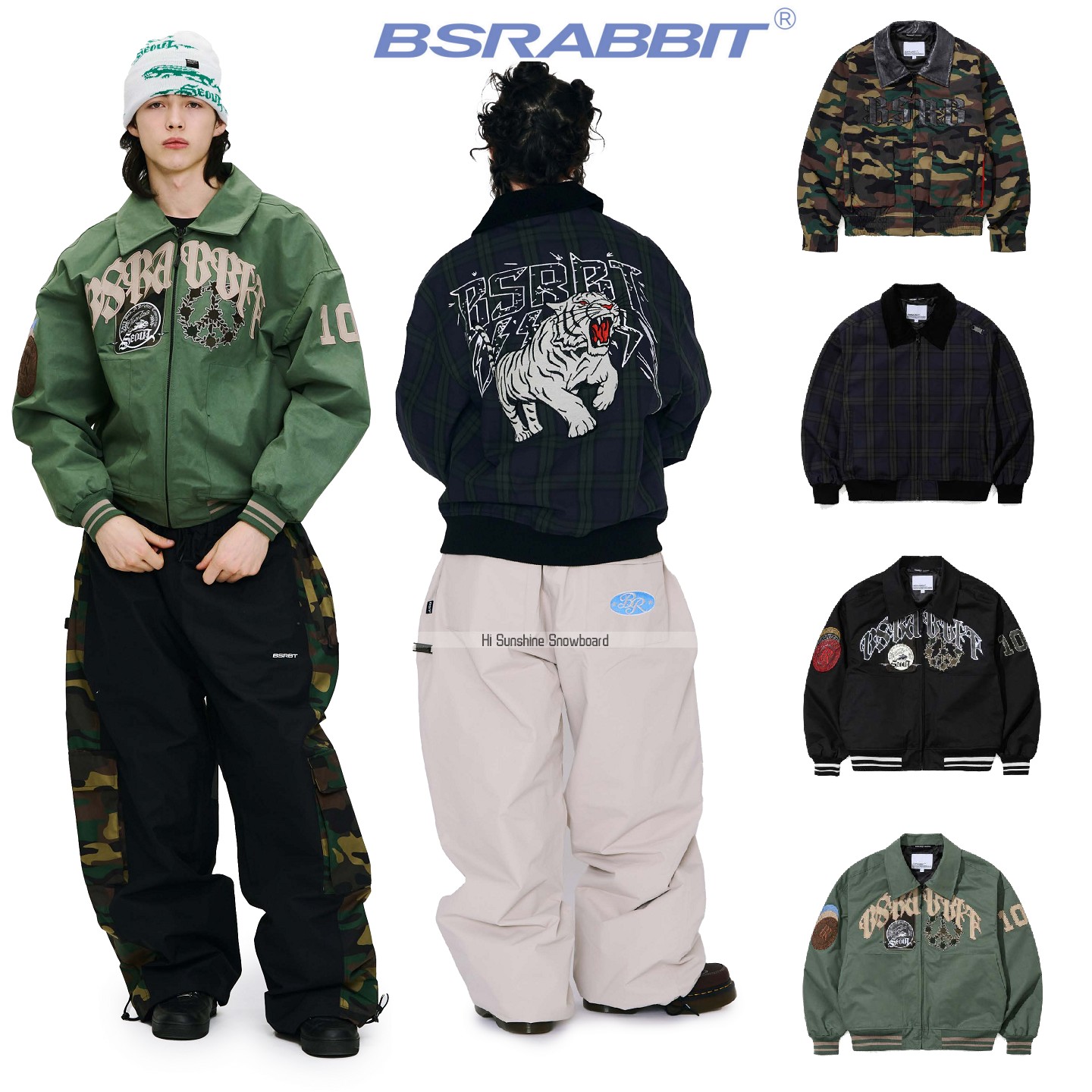 2526BSRABBIT韩国滑雪服单板双板男女款开衫夹克上衣裤子