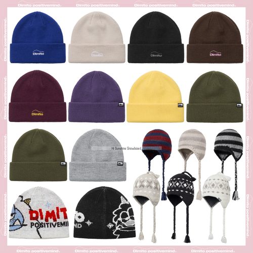 2526DIMITO韩国滑雪帽单板男女款户外运动保暖针织帽绒线帽抓绒帽