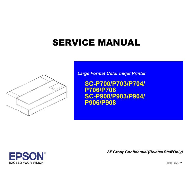 爱普生SC-P700 P703 P704 P706 P708 P900 P903英文维修手册