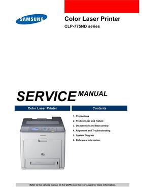 三星 CLP-775ND CLP-775 彩机英文维修手册