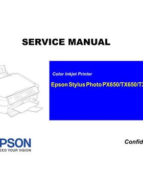 爱普生 SP PX650 TX650 659 英文维修手册