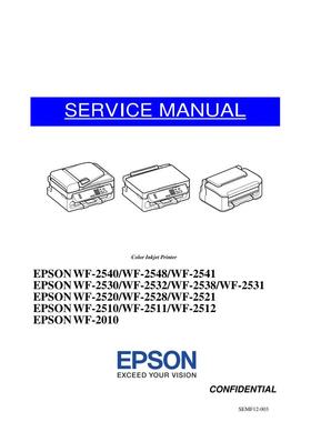 爱普生 WF-2520 2528 2521 2510 2511 2512 2510 英文维修手册