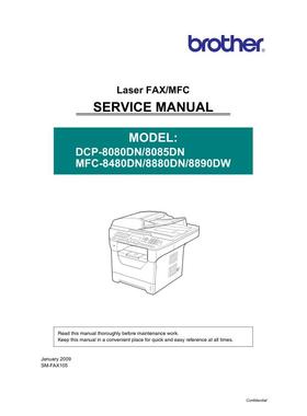 兄弟DCP-8080DN DCP-8085DN MFC-8480DN英文维修手册