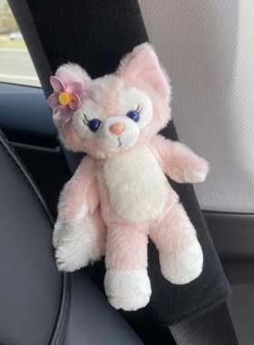 高档黑色安全带护肩套保护套特斯拉model3/Y可爱小狐狸女生车饰