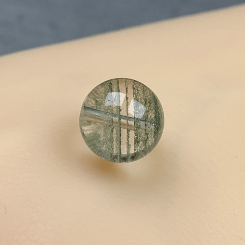 天然水晶千层绿幽灵散珠单珠