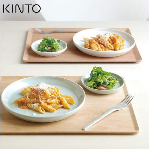 kinto木质托盘 咖啡店出品餐盘 咖啡combo日式甜品盘茶盘长方形