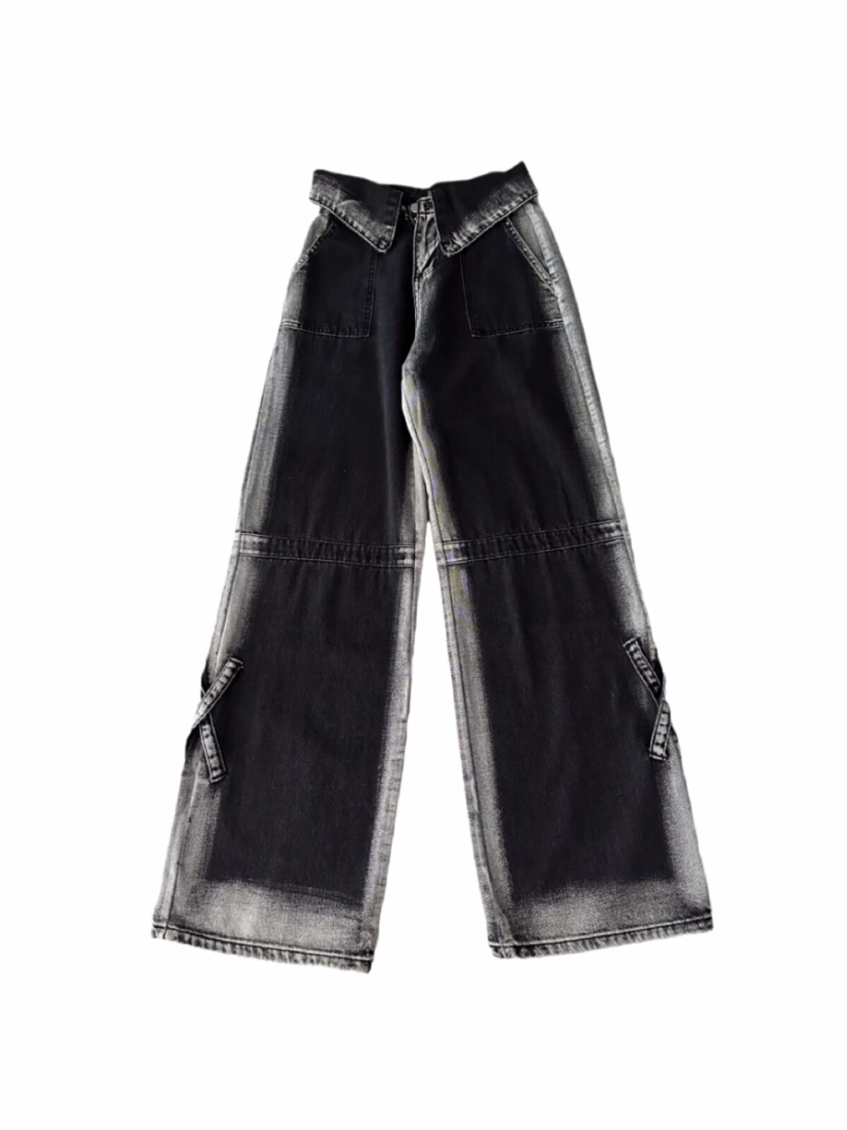 PLUS SIZE WOMENS PANTS PEAR-SHAPED BODY FAT MM HIGH-WAISTED LOOSE AUTUMN WINTER VELVET SLIM HIGH-WAISTED HIP-COVERING STRAIGHT-LEG JEANS