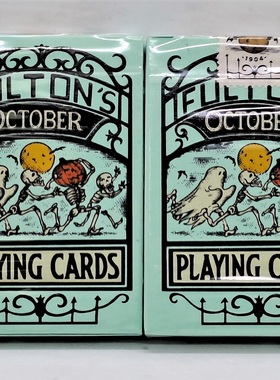 美國進口 Fulton's October UV Glow V4 萬聖節 花切收藏 撲克牌