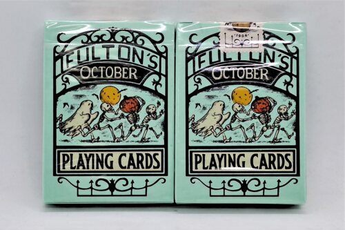 美國進口 Fulton's October UV Glow V4 萬聖節 花切收藏 撲克牌