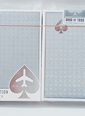 美國原裝進口 LOUNGE in Jetway 貴賓室 銀色限量版本 撲克牌