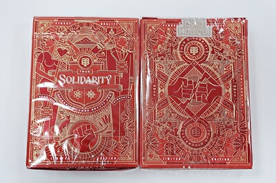 美國原裝進口 Solidarity Loving Red 團結 花切收藏 撲克牌