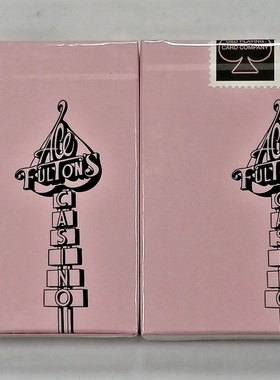 美國原裝進口 DD Ace Fulton's Pink 粉色富爾頓 收藏 撲克牌