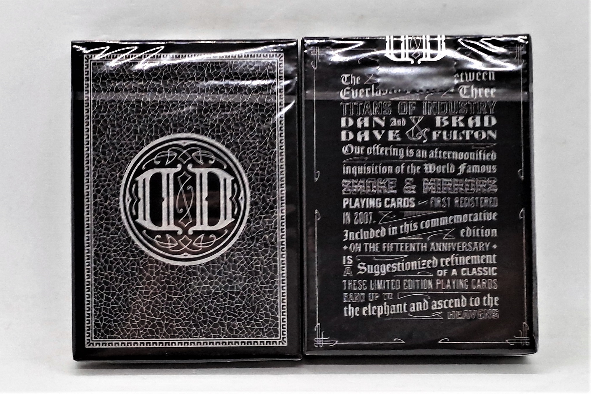 美國進口 Smoke & Mirrors 黑 15周年紀念版 DD 花切收藏 撲克牌