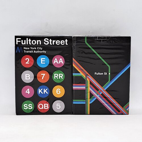美國原裝進口BLACK EDITION FULTON STREET MTA 富爾頓街 撲克牌